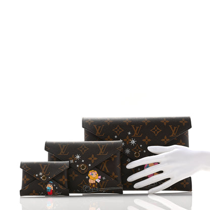 Louis Vuitton Monogram 2023 Christmas Animation Kirigami Pochette Set 2 of 10