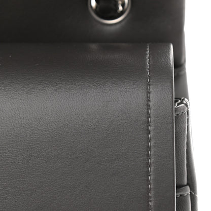 Chanel Lambskin Quilted Jumbo Double Flap Dark Grey 12 of 13