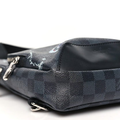 Louis Vuitton Damier Graphite World Map Avenue Sling Backpack 8 of 9