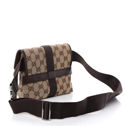 Gucci Monogram Waist Pouch Bag Dark Brown 2 of 9