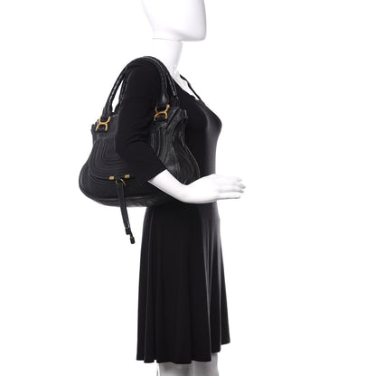 Chloe Calfskin Medium Marcie Satchel Black 2 of 12