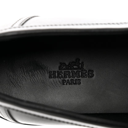 Hermes Calfskin Womens Hot Loafer 38.5 Black 7 of 8