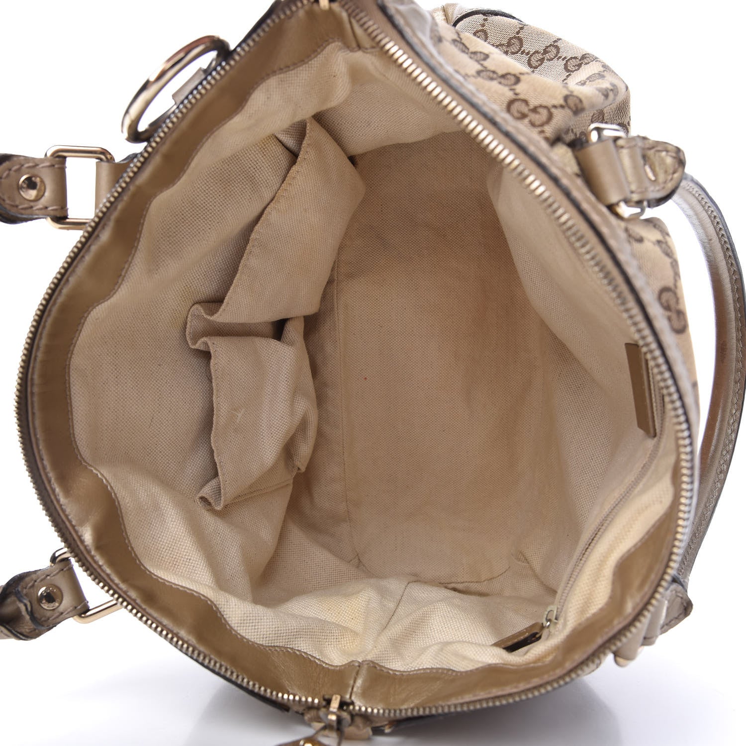 Gucci Monogram Medium Sukey Top Handle Bag Golden Beige 5 of 11