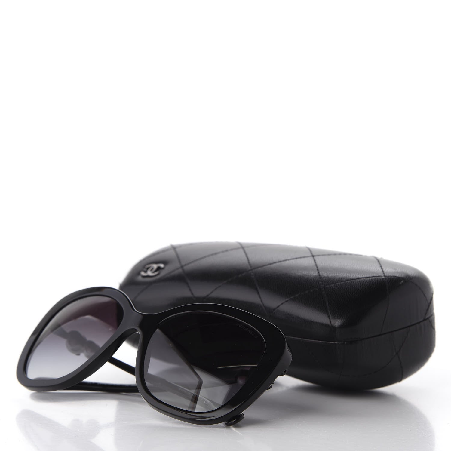 Chanel Acetate Butterfly Winter Pearl Sunglasses 5339-H Black 8 of 8