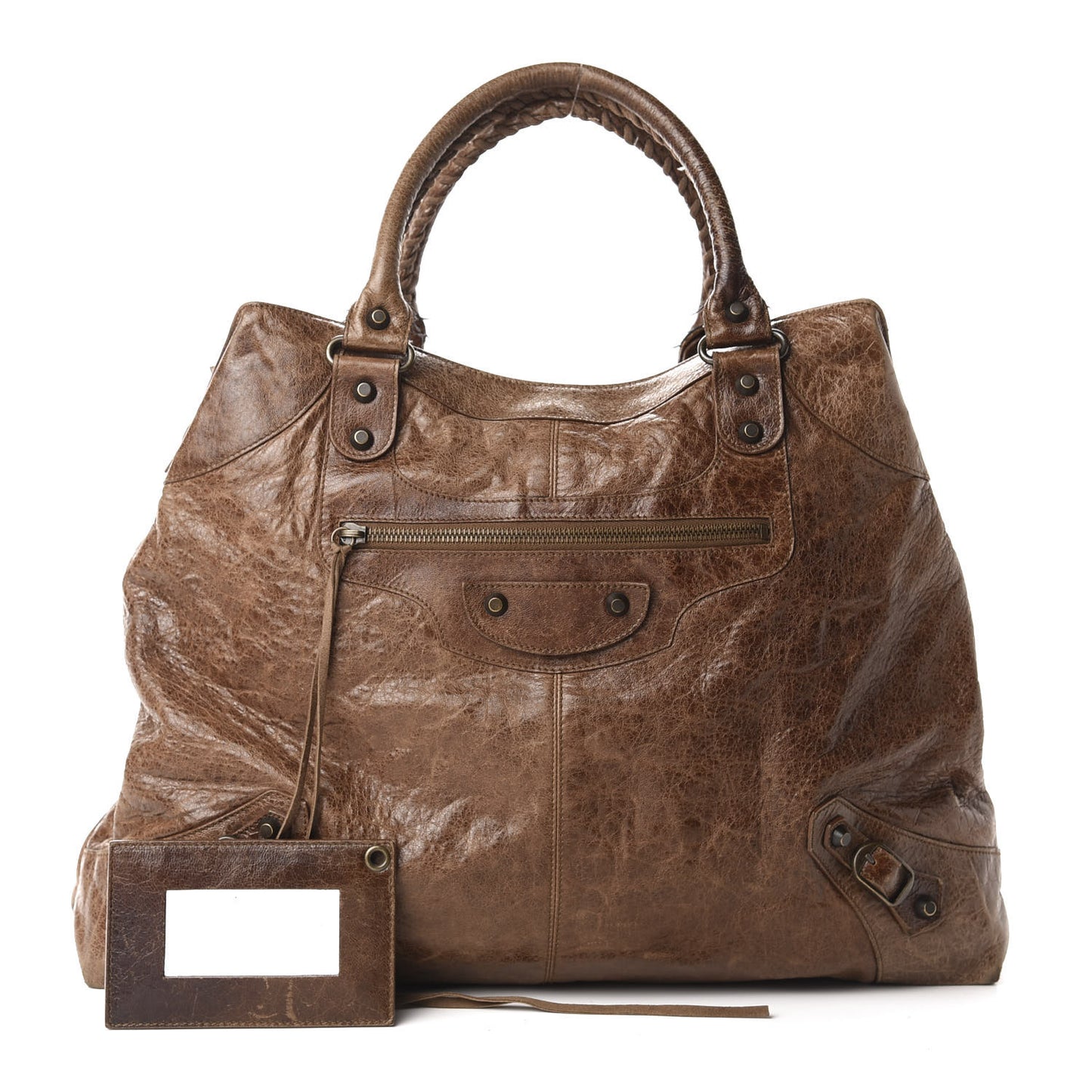 Agneau Classic Hardware Brief Charbon