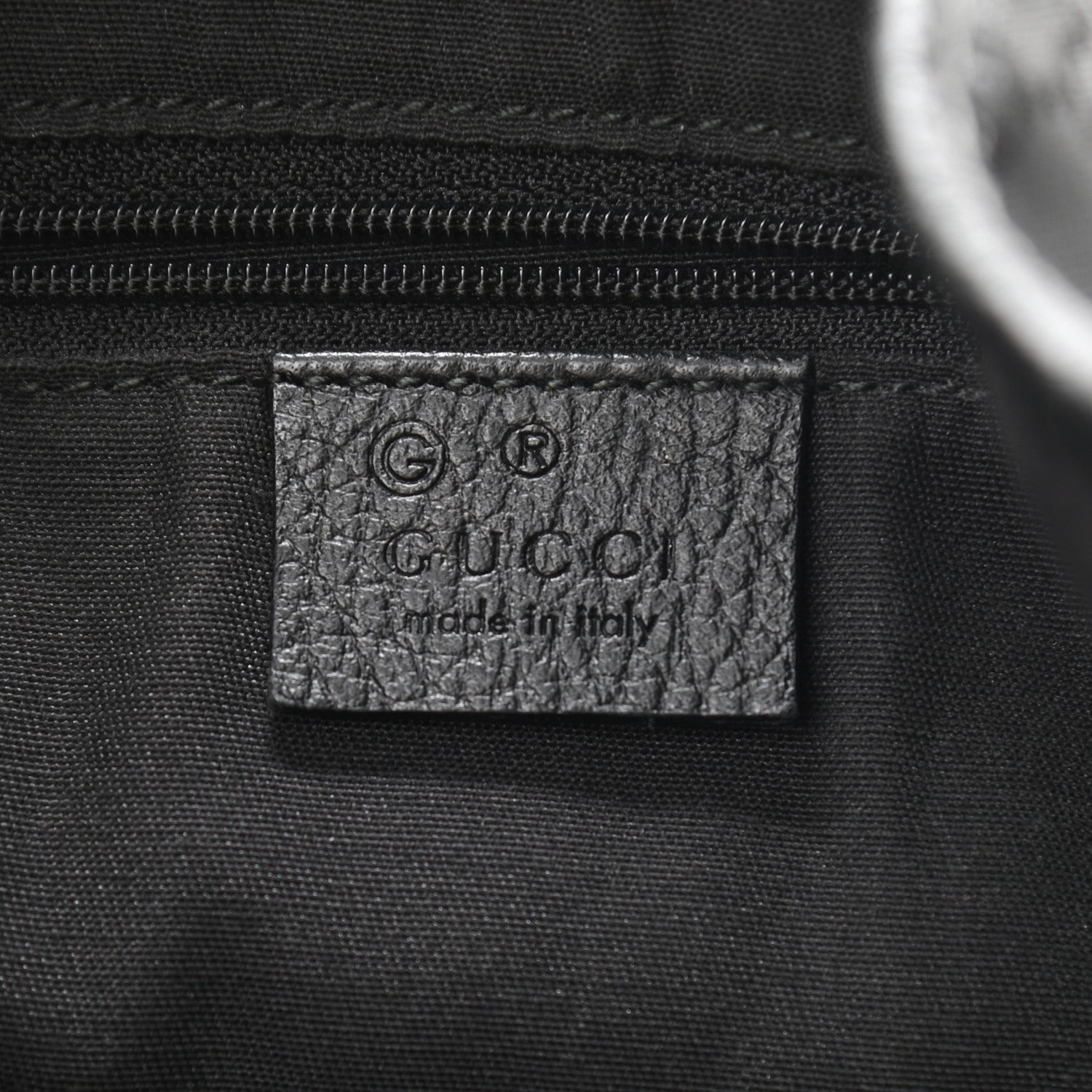 Gucci Nylon Monogram Medium Abbey Shoulder Bag Black 5 of 9