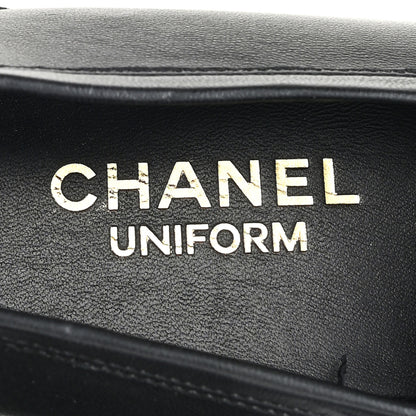 Chanel Lambskin Mens Stitched CC Loafers 42 Black 8 of 10