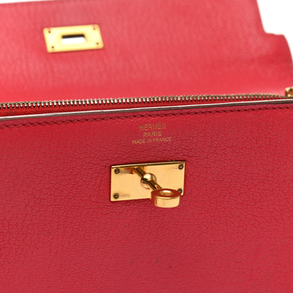 Hermes Chevre Mysore Kelly Longue Wallet Bougainvillea 6 of 16