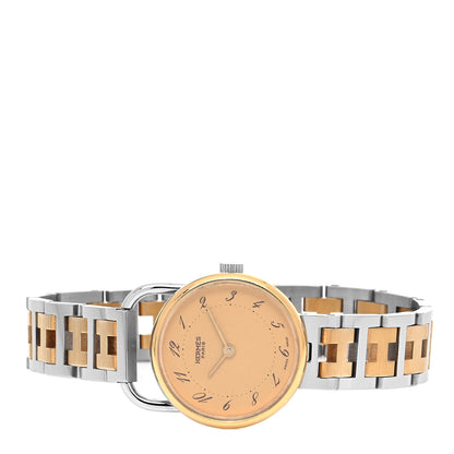 Hermes Stainless Steel 25mm Arceau Clipper Quartz Watch Gold 2 of 4