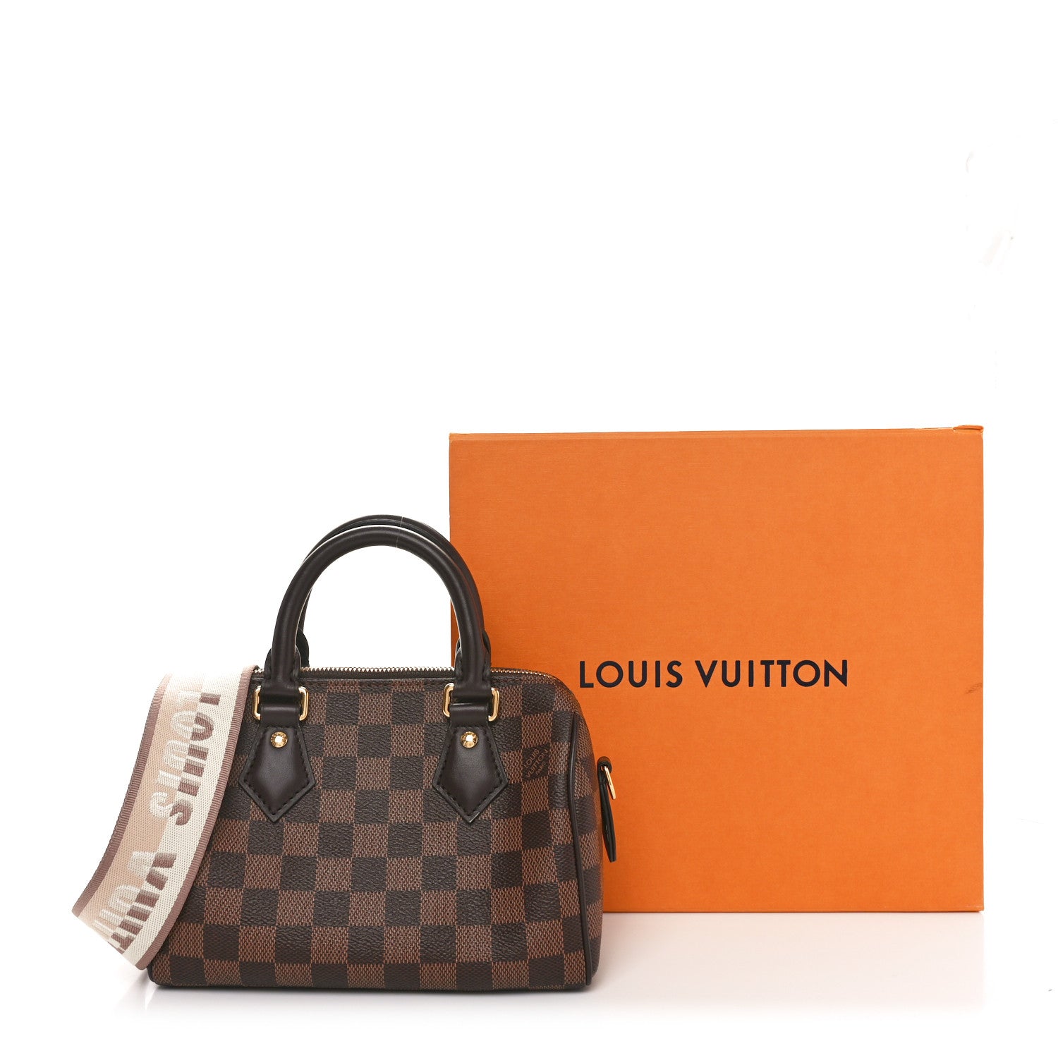 Louis Vuitton Damier Ebene Speedy Bandouliere 20 10 of 10
