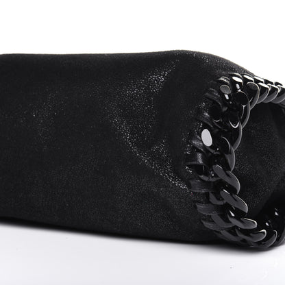 Stella McCartney Shaggy Deer Mini Falabella Fold Over Tote Black 8 of 10