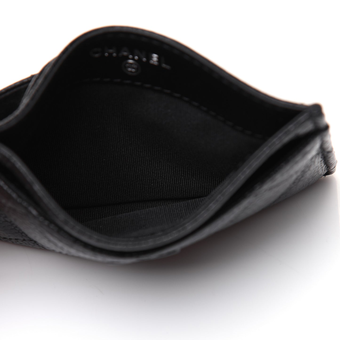 Caviar Quilted Incognito Card Holder Black