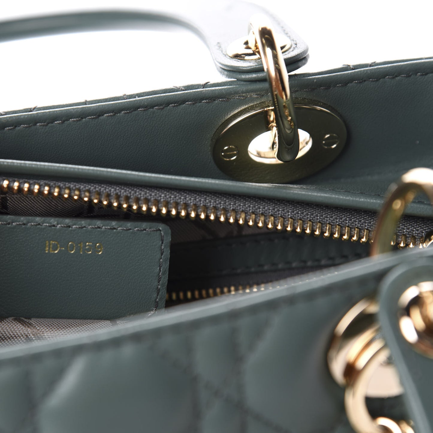 Lambskin Cannage Medium Lady Dior Orage