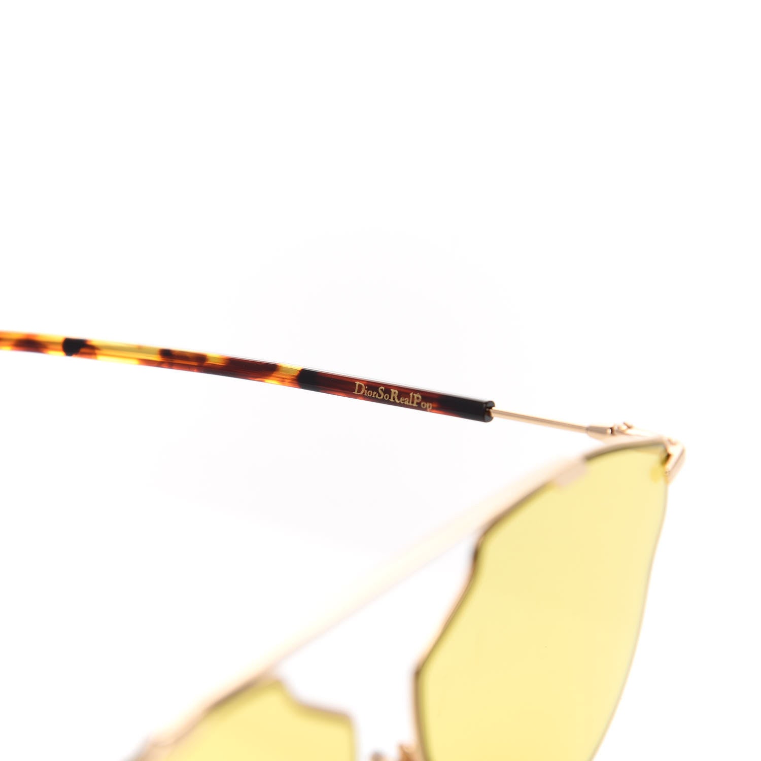Christian Dior So Real Pop Sunglasses Yellow 5 of 9
