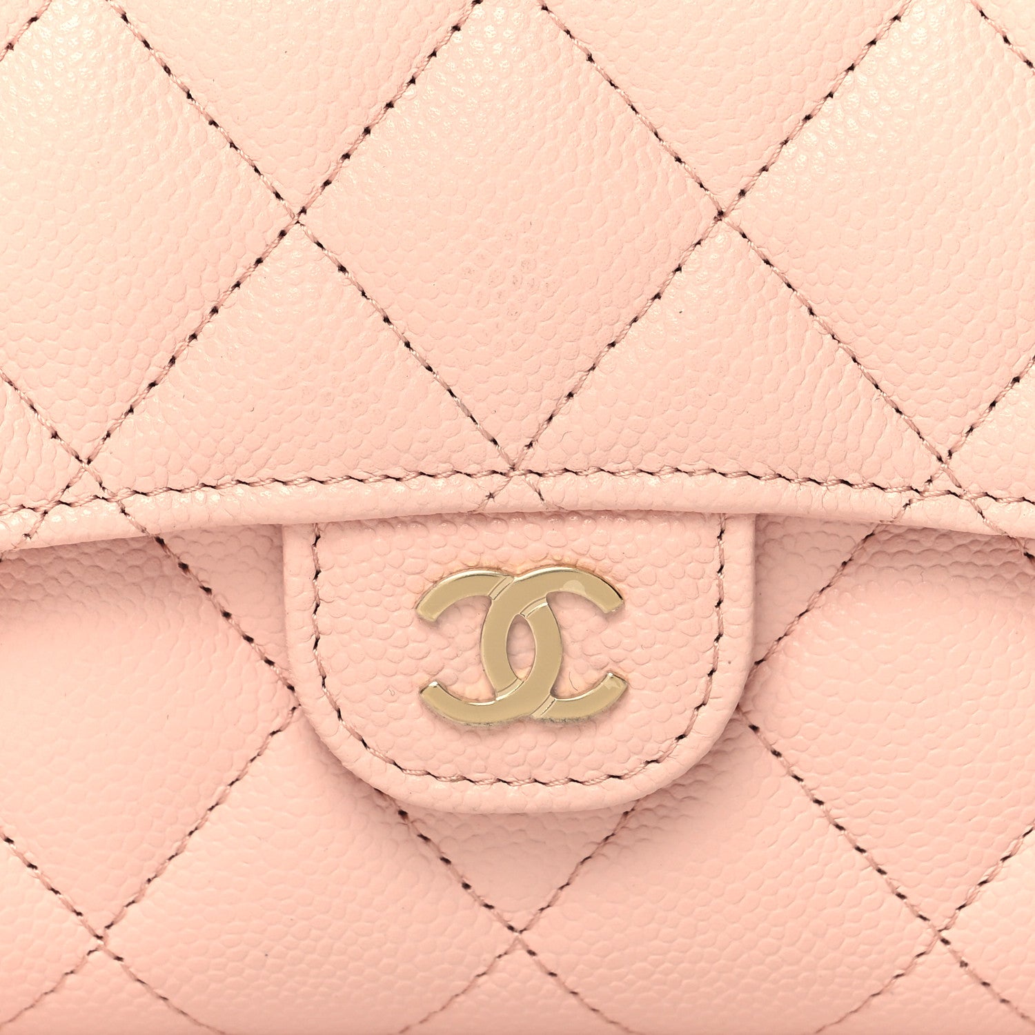 Chanel Caviar Quilted Medium Flap Wallet Light Pink 9 of 12