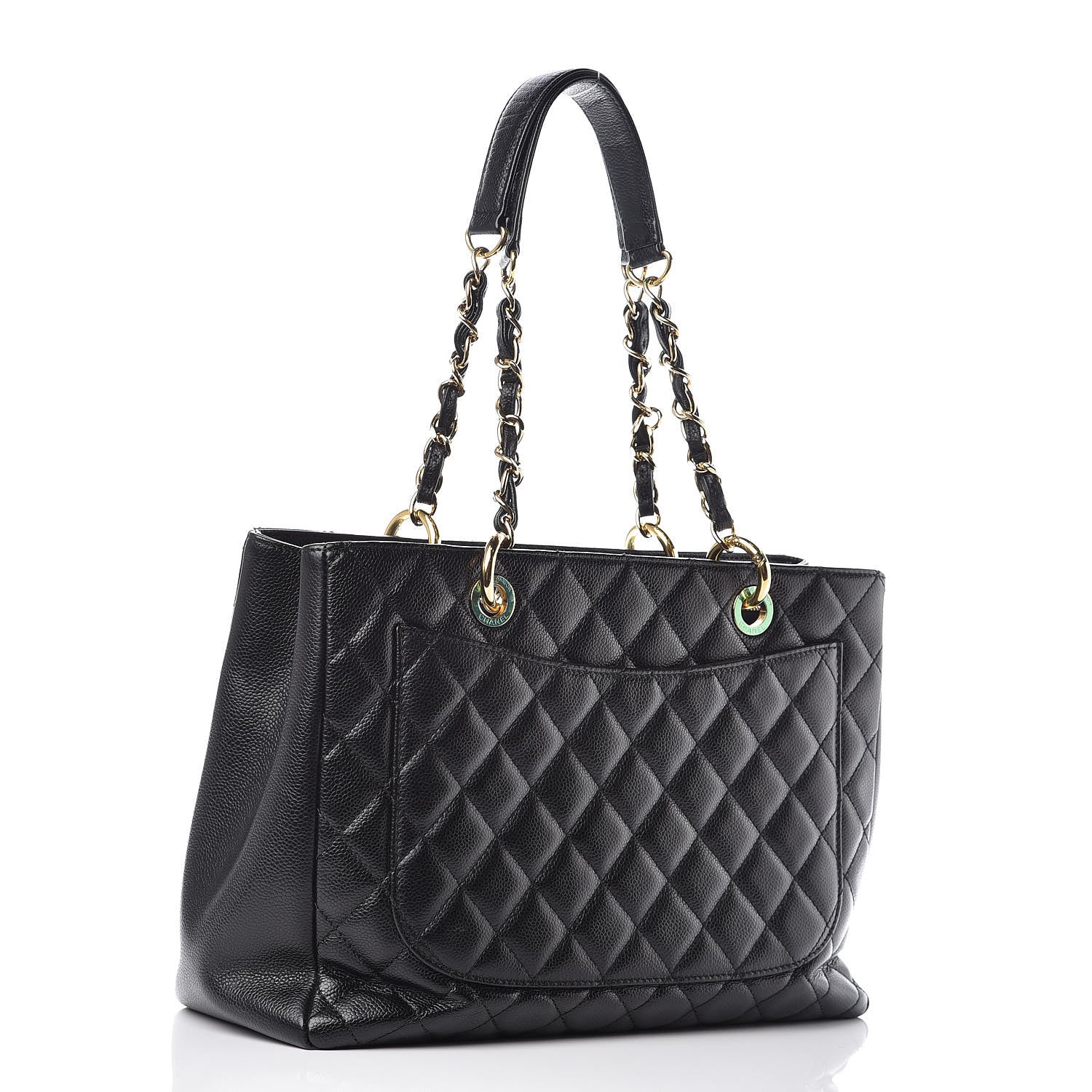 Chanel Caviar Quilted Grand Shopping Tote GST Black 3 of 9