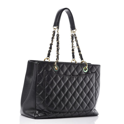 Chanel Caviar Quilted Grand Shopping Tote GST Black 3 of 9