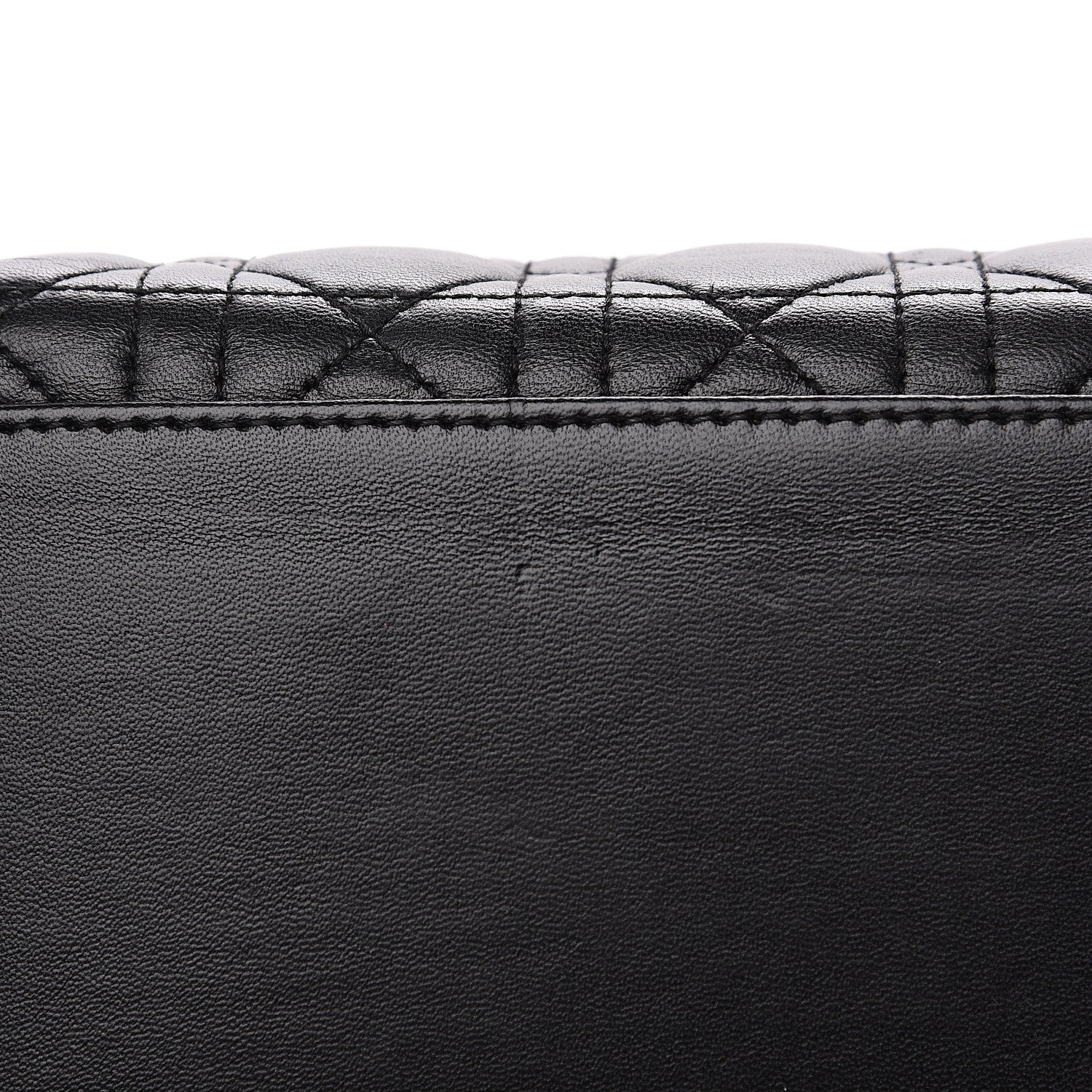Christian Dior Lambskin Cannage Studded Double Strap Medium Lady Dior Black 10 of 10