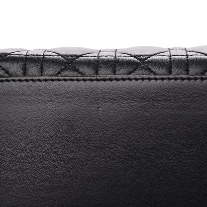 Christian Dior Lambskin Cannage Studded Double Strap Medium Lady Dior Black 10 of 10