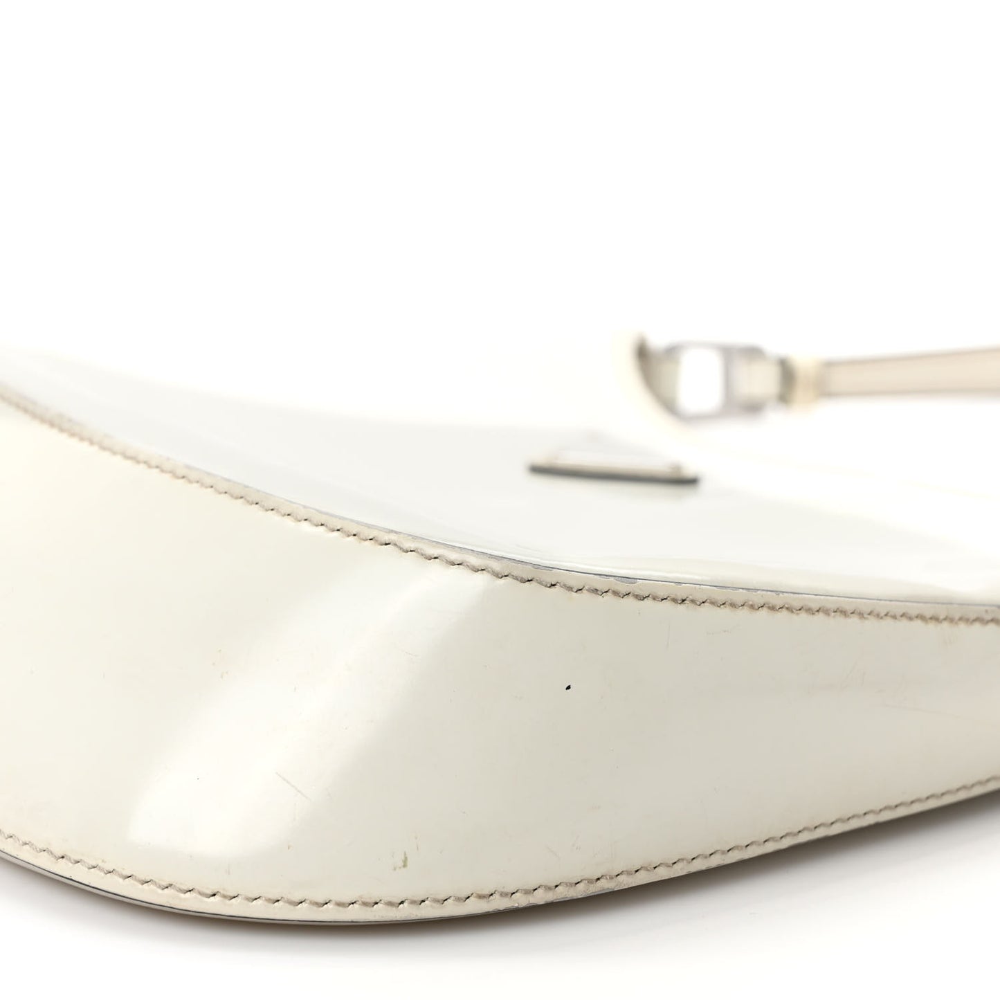 Spazzolato Cleo Shoulder Bag White Black