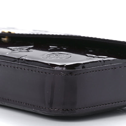 Louis Vuitton Vernis Pochette Felicie Chain Wallet Amarante 10 of 13