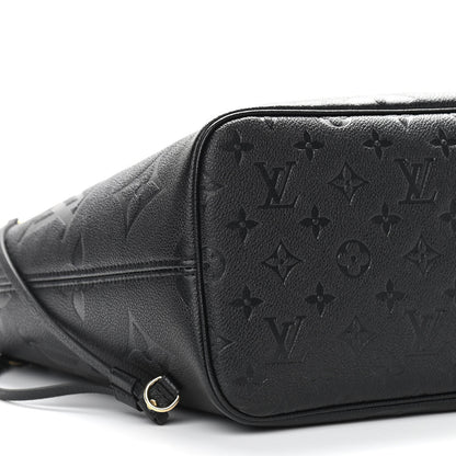 Louis Vuitton Empreinte Monogram Giant Neverfull MM Black 9 of 12