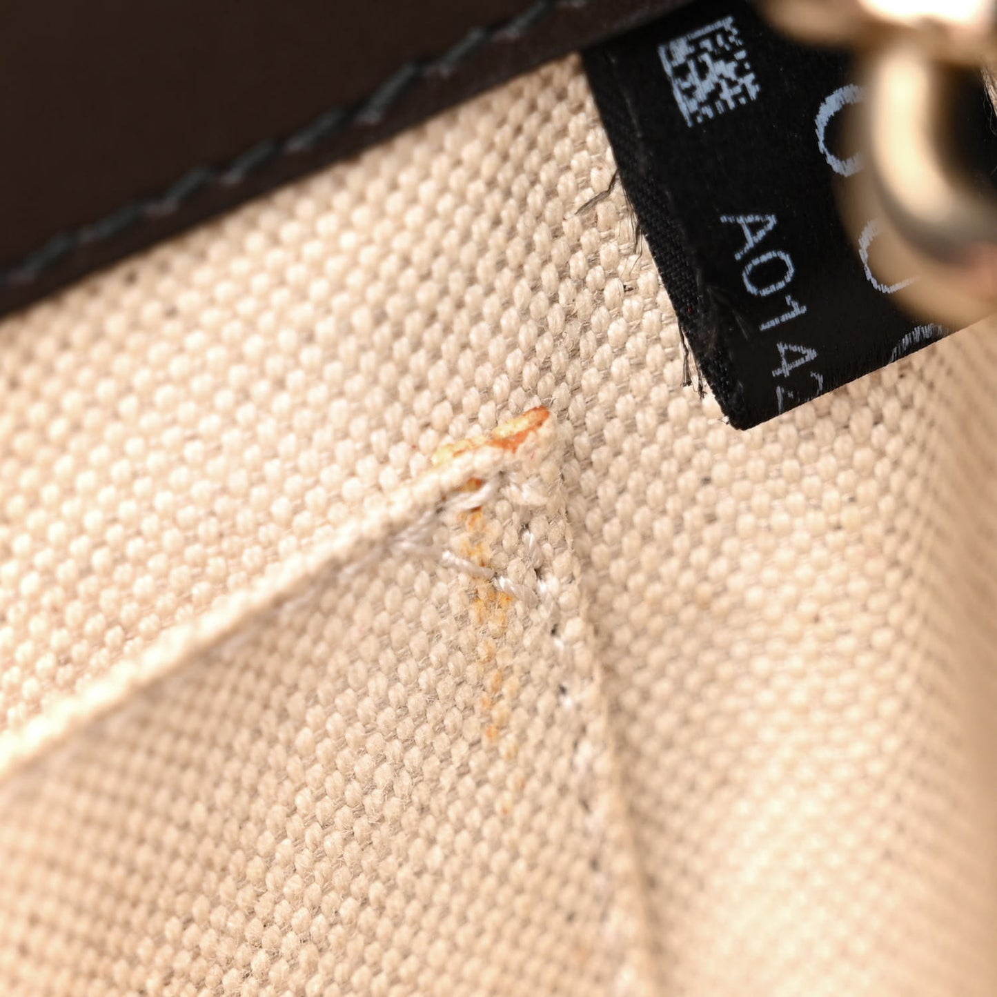 Monogram Margaux Calfskin Medium Emily Chain Shoulder Bag Beige Ebony Cocoa