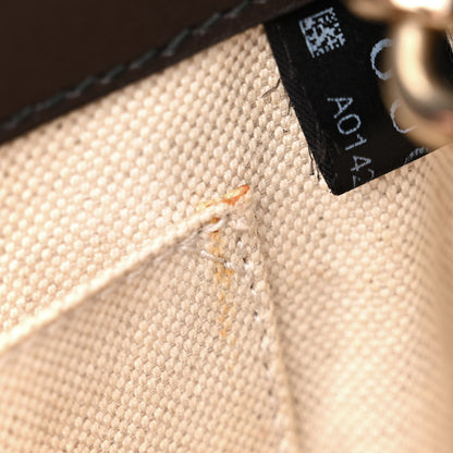 Gucci Monogram Margaux Calfskin Medium Emily Chain Shoulder Bag Beige Ebony Cocoa 13 of 18
