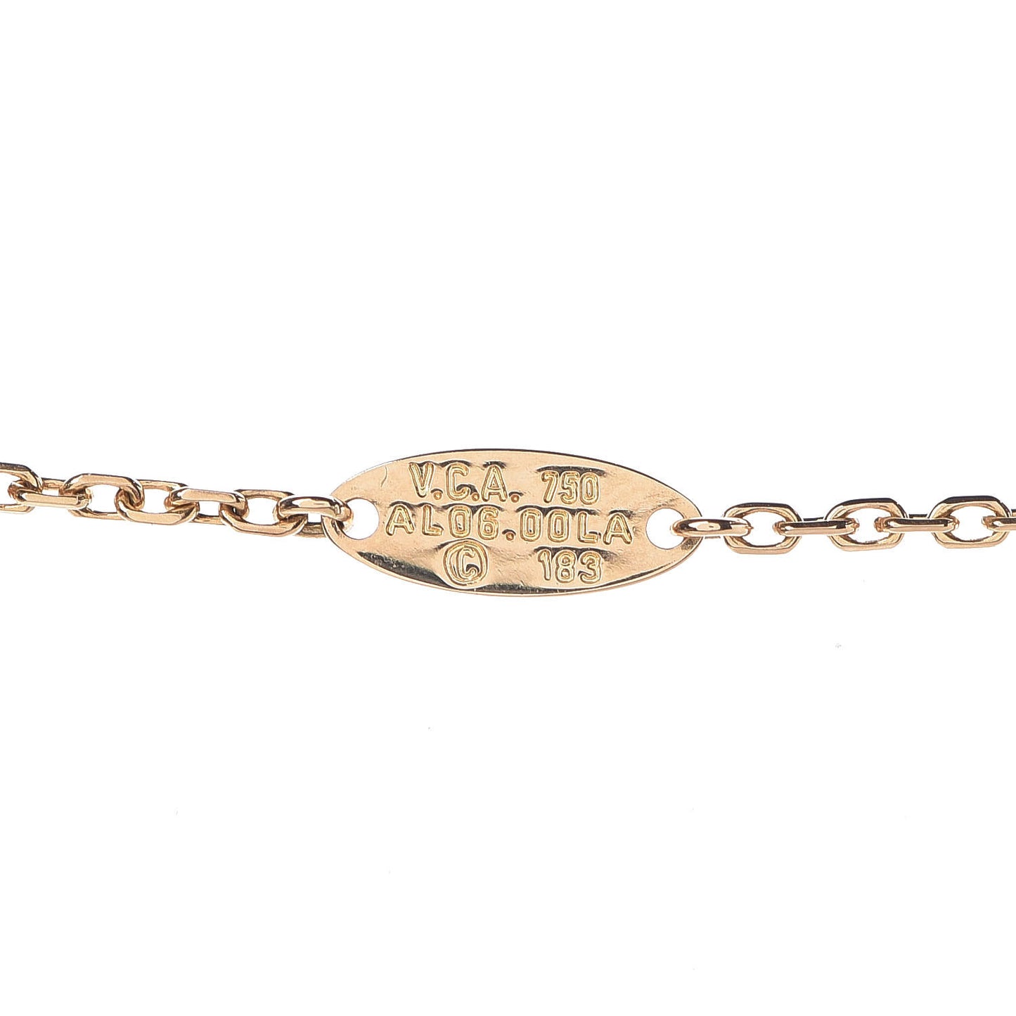 18K Yellow Gold Lapis Lazuli Vintage Alhambra Pendant Necklace