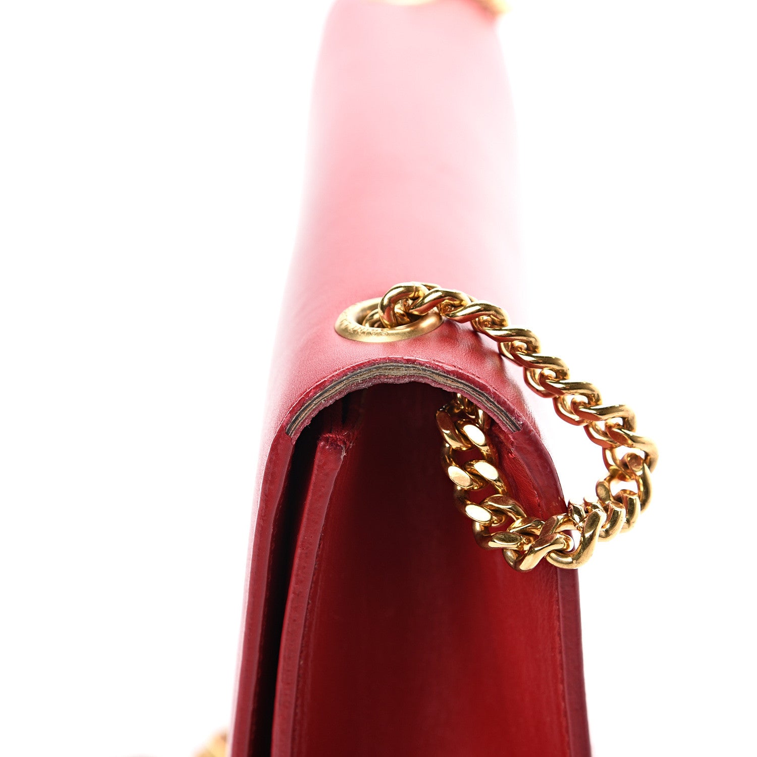 Saint Laurent Smooth Calfskin Medium Classic Monogram Kate Tassel Satchel Lipstick Red 19 of 19