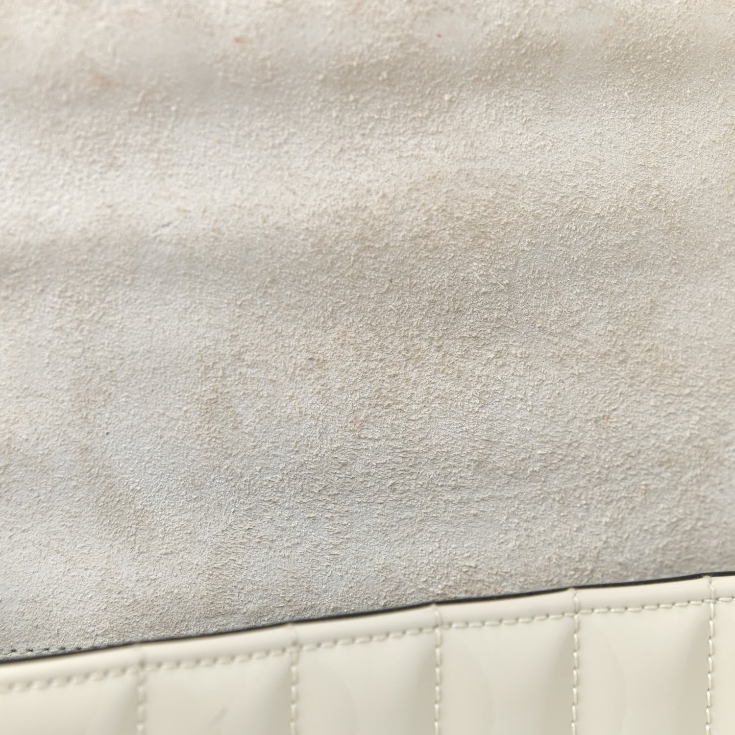 Saint Laurent Patent Matelasse Monogram Large Vicky Chain Bag White 10 of 26