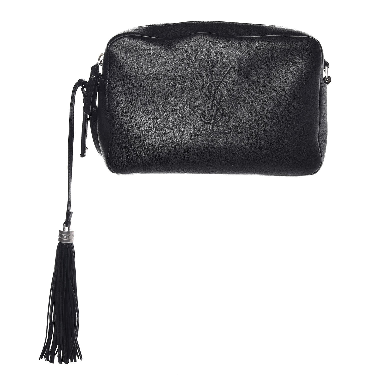 Saint Laurent Lambskin Monogram Small Lou Camera Bag Black 1 of 7