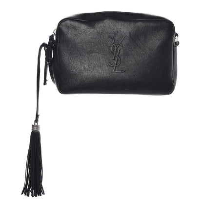 Saint Laurent Lambskin Monogram Small Lou Camera Bag Black 1 of 7