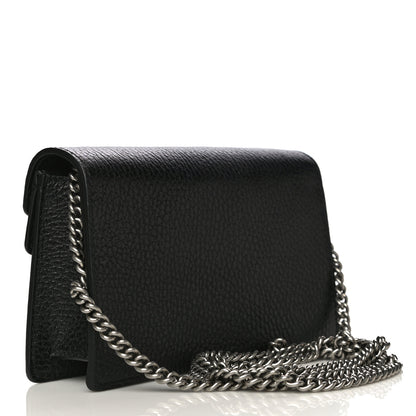 Gucci Calfskin Super Mini Dionysus Shoulder Bag Black 3 of 10