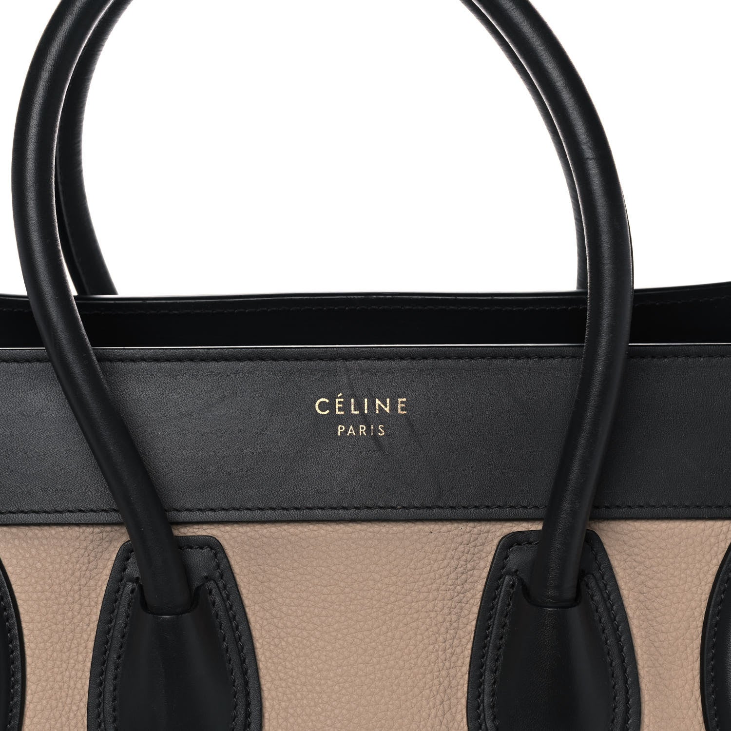 Celine Baby Grained Calfskin Nubuck Micro Tri-Color Luggage Fuchsia 7 of 17