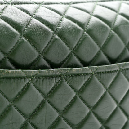 Chanel Aged Calfskin Quilted Large Working Vibe Camera Case Khaki 13 of 13