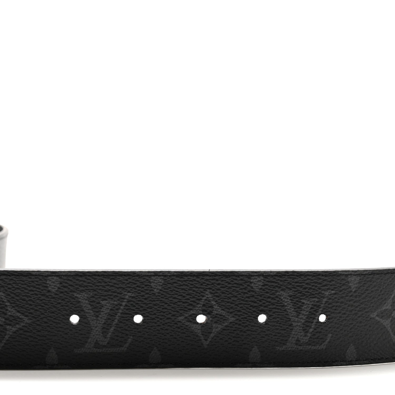 Louis Vuitton Calfskin Monogram Eclipse 40mm Shake LV Initiales Reversible Belt 85 34 4 of 8