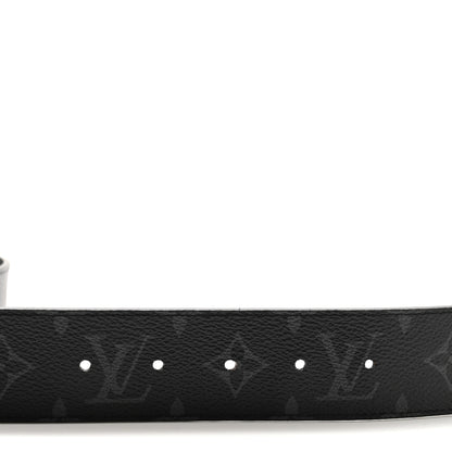 Louis Vuitton Calfskin Monogram Eclipse 40mm Shake LV Initiales Reversible Belt 85 34 4 of 8