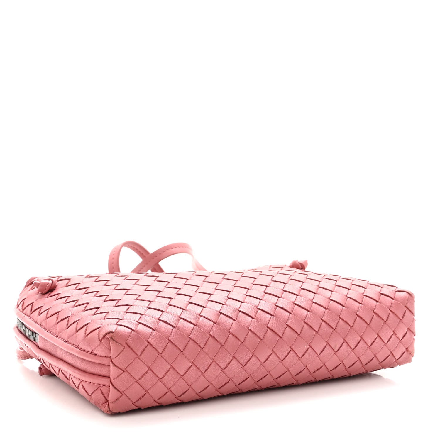 Bottega Veneta Nappa Intrecciato Nodini Crossbody Messenger Rose Pink 4 of 11