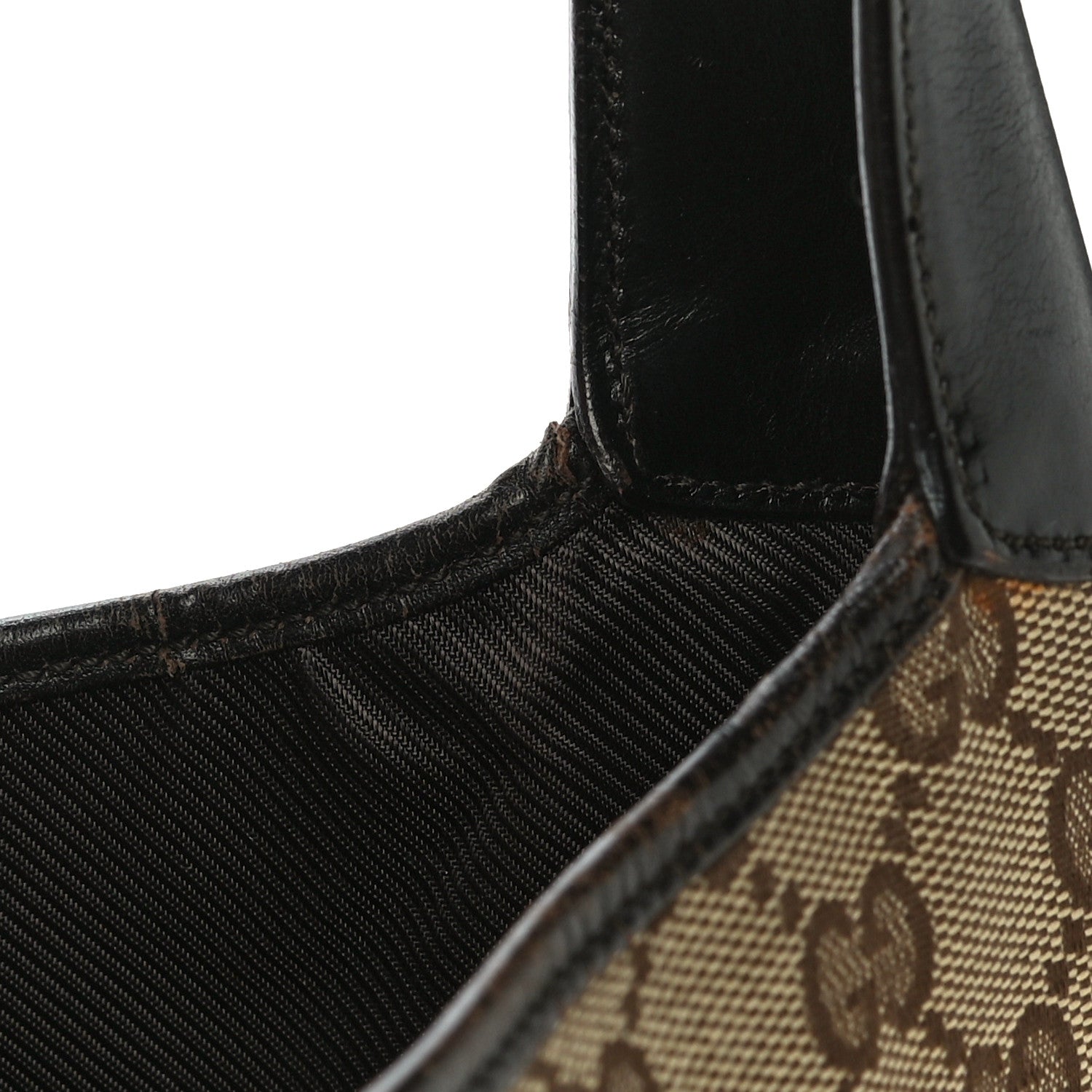 Gucci Monogram Web Small Jackie O Hobo Dark Brown 16 of 23