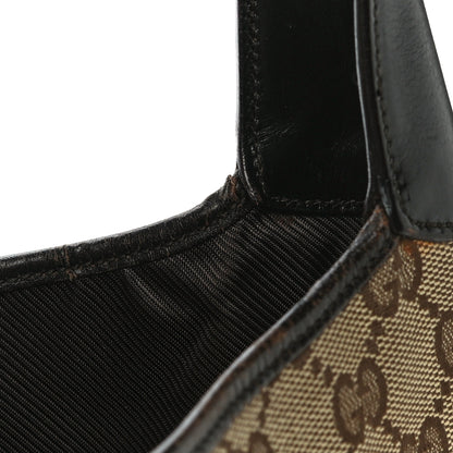Gucci Monogram Web Small Jackie O Hobo Dark Brown 16 of 23