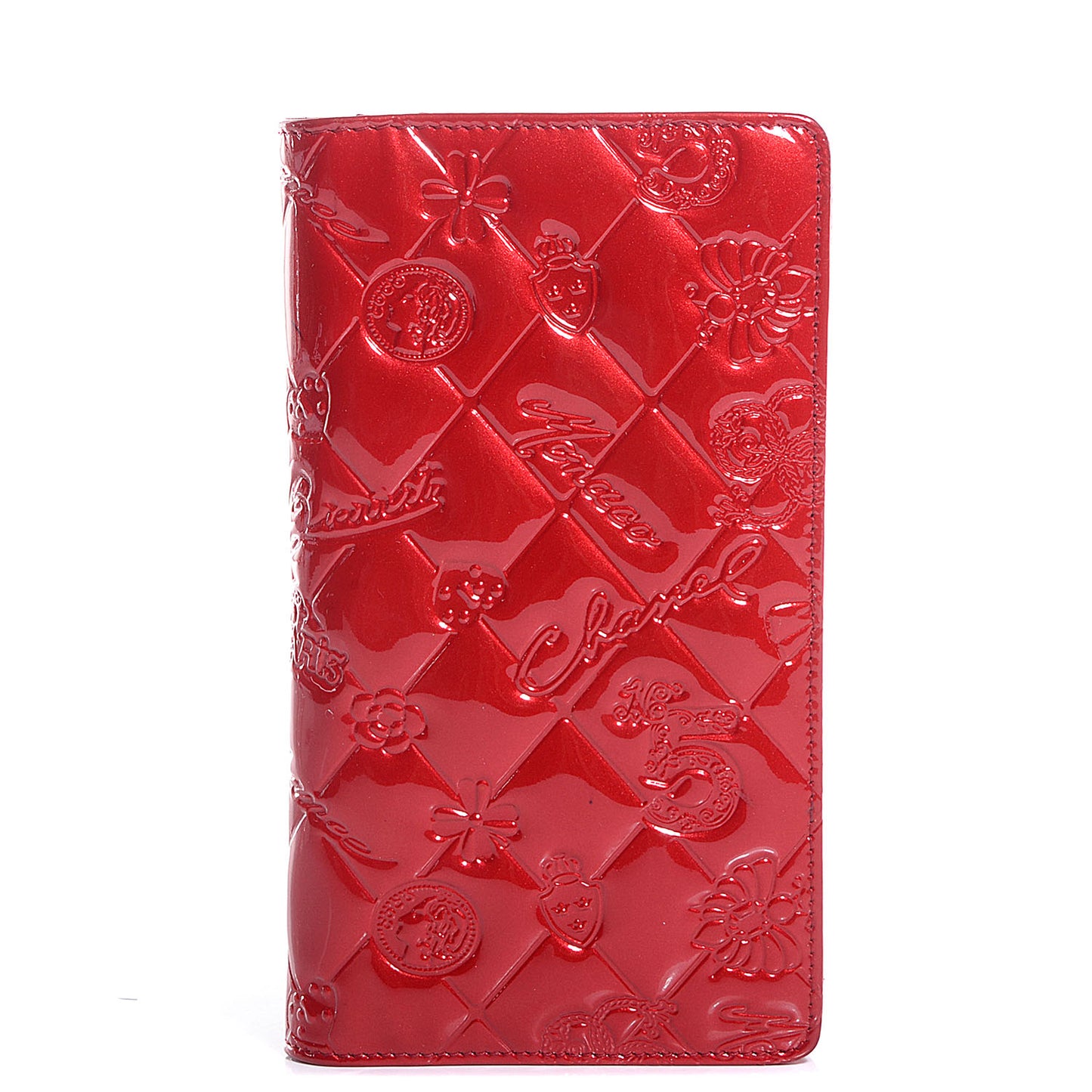 Patent Lucky Symbols Yen Wallet Red