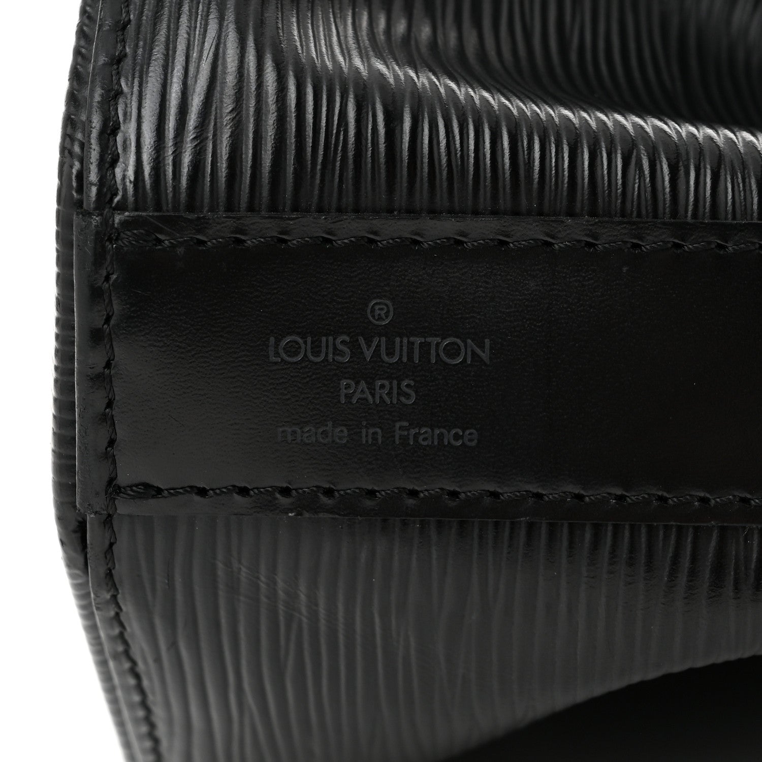 Louis Vuitton Epi Sac a Dos Drawstring Bag Black 6 of 9