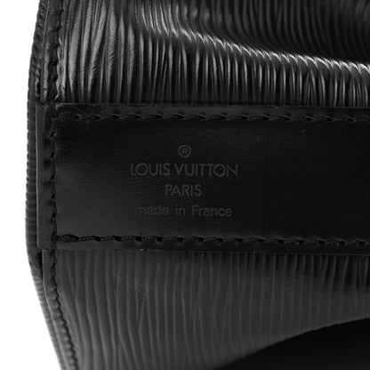 Louis Vuitton Epi Sac a Dos Drawstring Bag Black 6 of 9