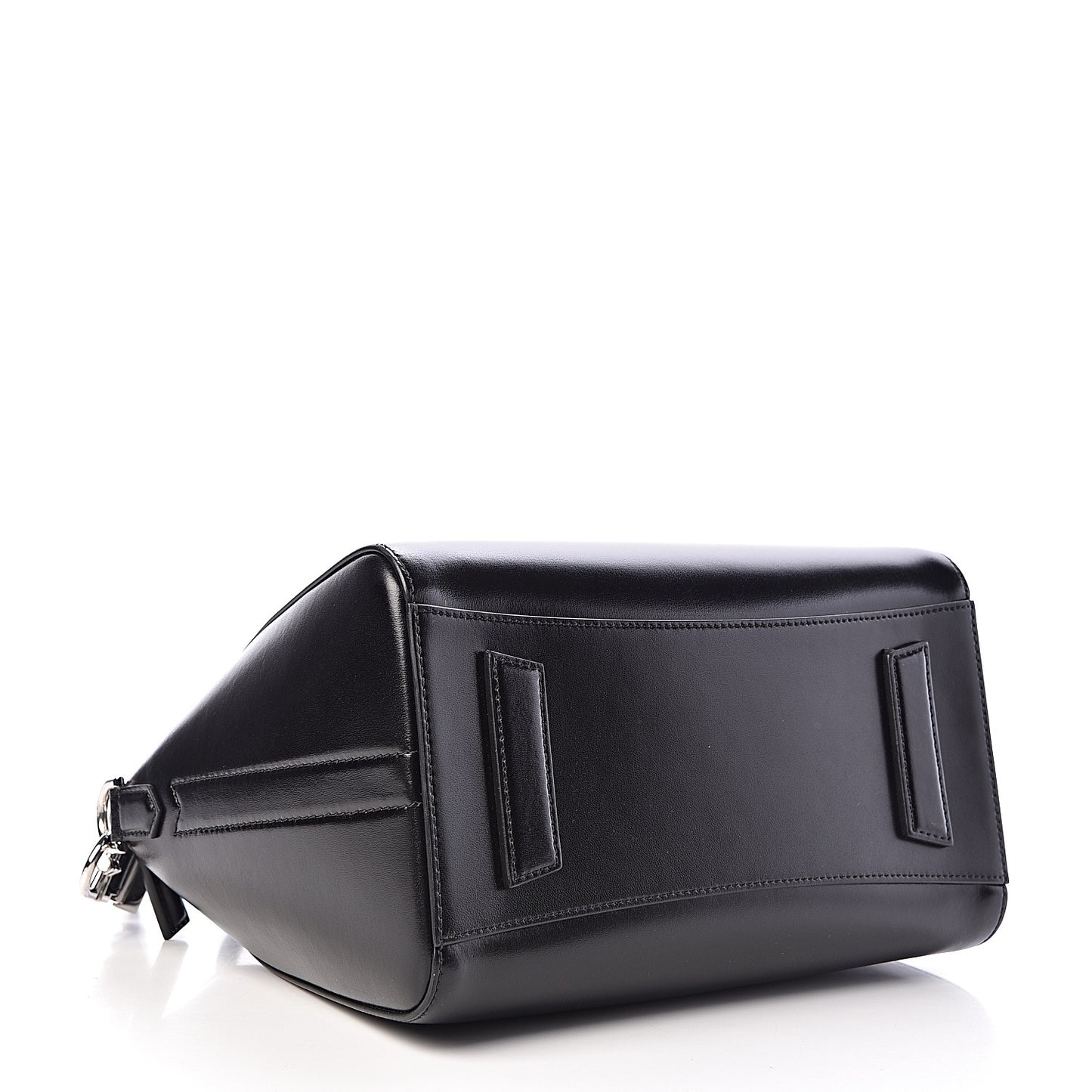 Shiny Lord Calfskin Small Antigona Black