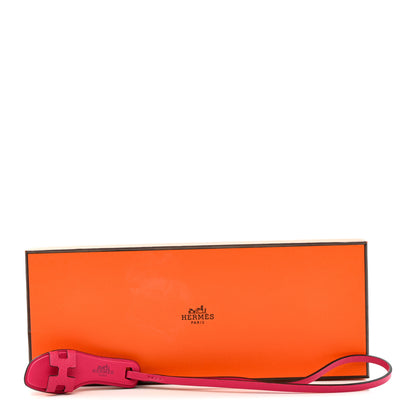 Hermes Epsom Butler Calfskin Hunter Oran Nano Bag Charm Rose Mexico 5 of 5