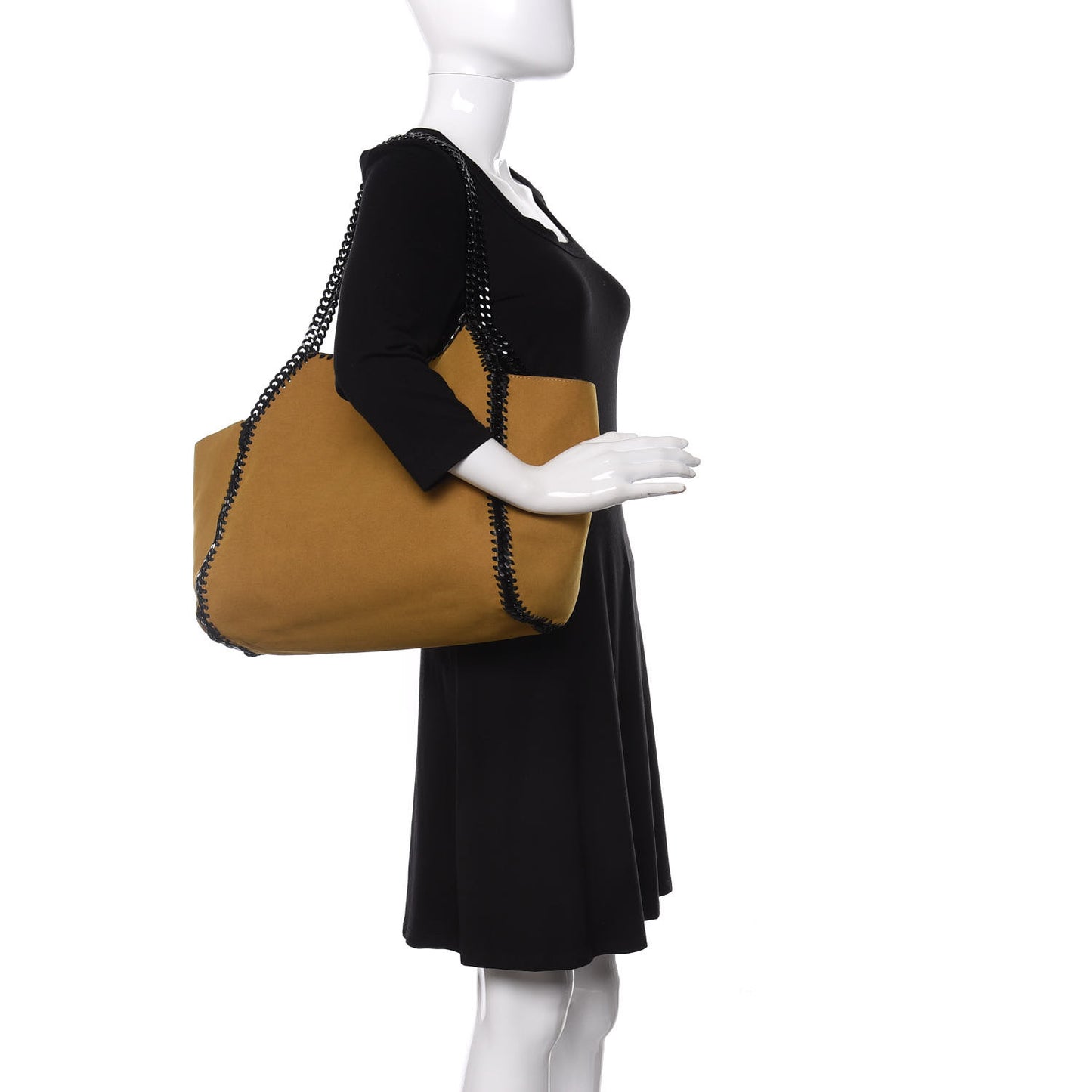 Velvet Falabella Reversible Tote Black