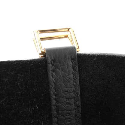 Hermes Taurillon Clemence Picotin Lock 22 MM Black 7 of 11