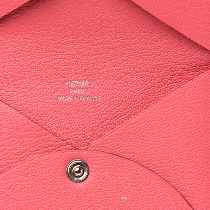 Hermes Chevre Mysore Calvi Card Case Rose Lipstick 5 of 7