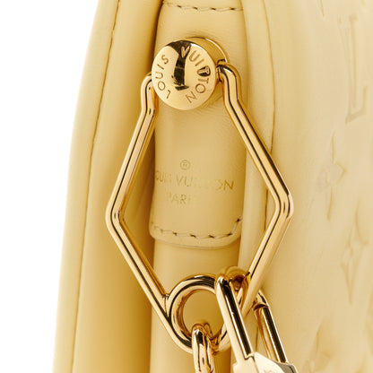Louis Vuitton Lambskin Embossed Monogram Coussin PM Yellow 9 of 12